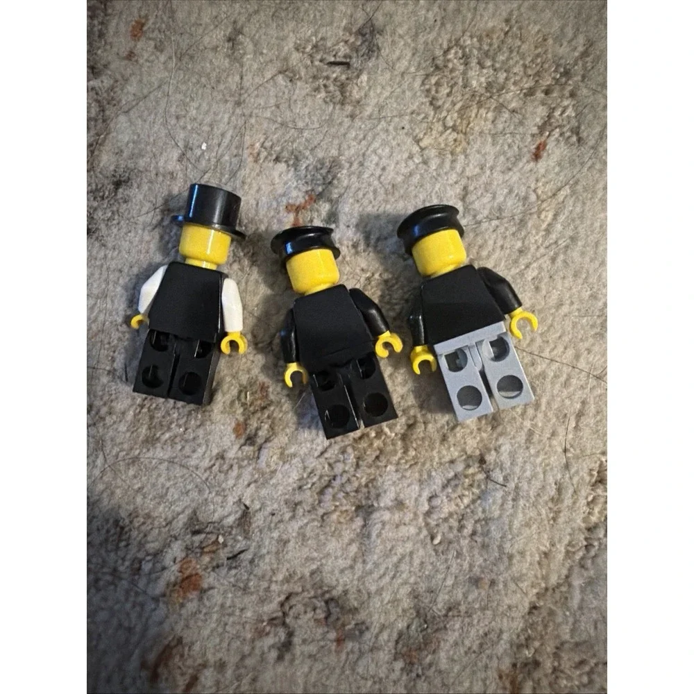 (3) Vintage Lego Town City Grandfather Gentlemen Minifigures Figures As shown